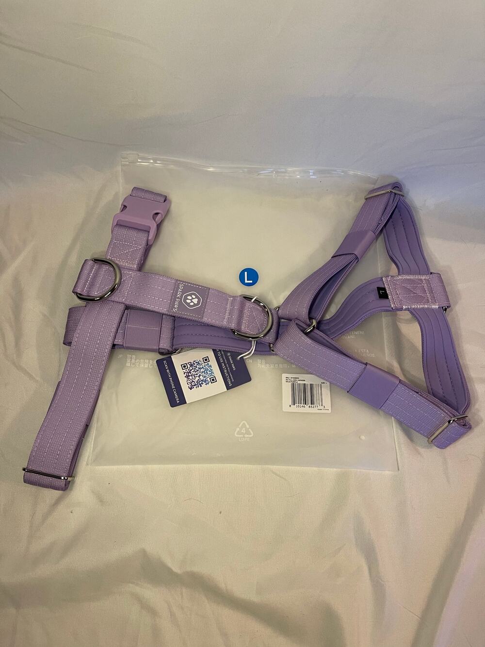 Sparkpaws Comfort Control No Pull Dog Harness-Large-Purple-Brand New